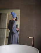 SKUNAかや織ヘアタオル（hazy blue）